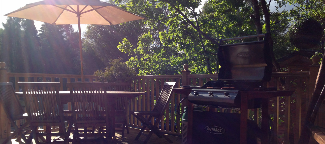 Lake District Lodge, On The Decking